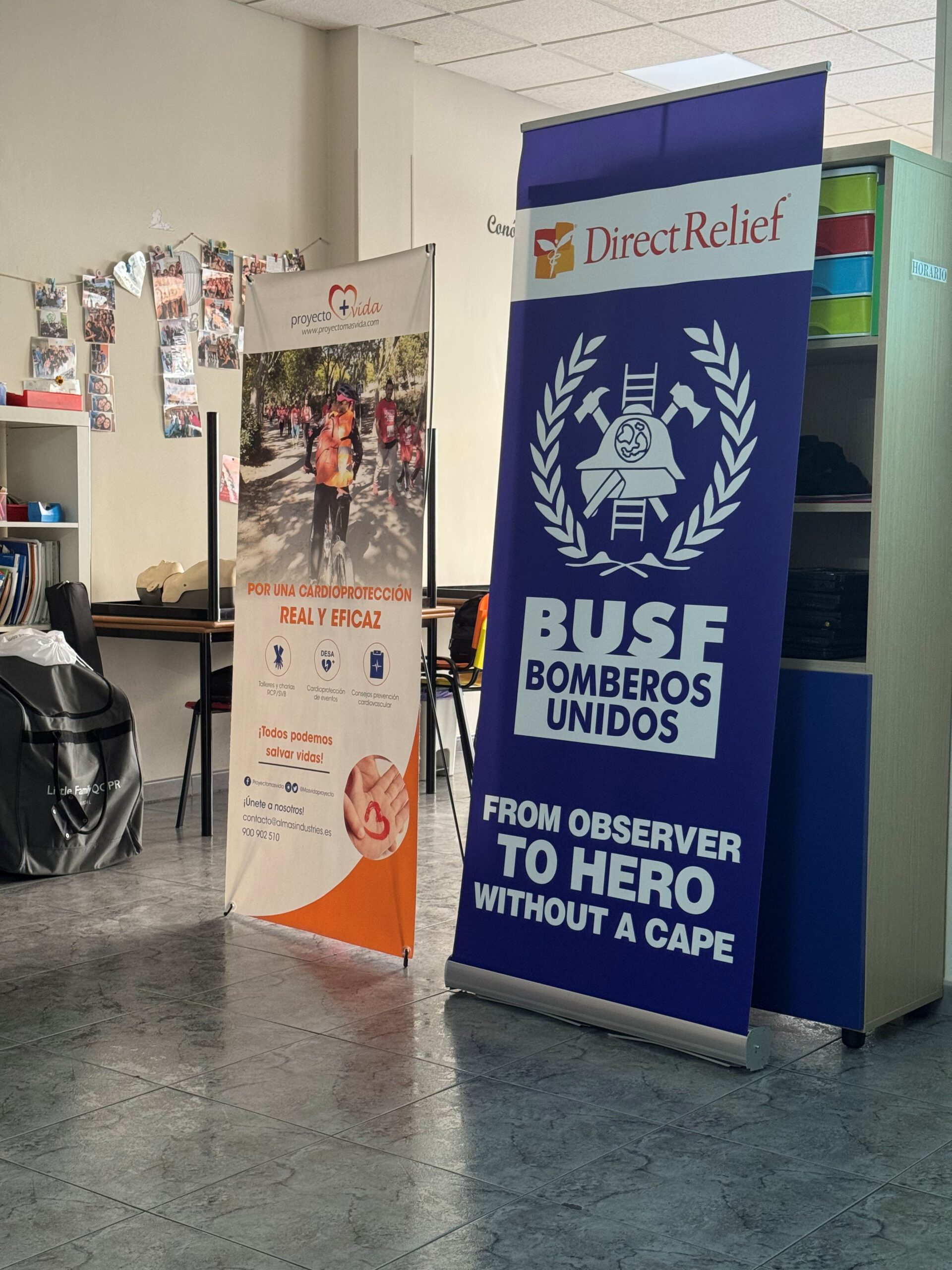 Formación RCP y desfibrilador BUSF Fundación REDA Alcobendas Proyecto Más Vida